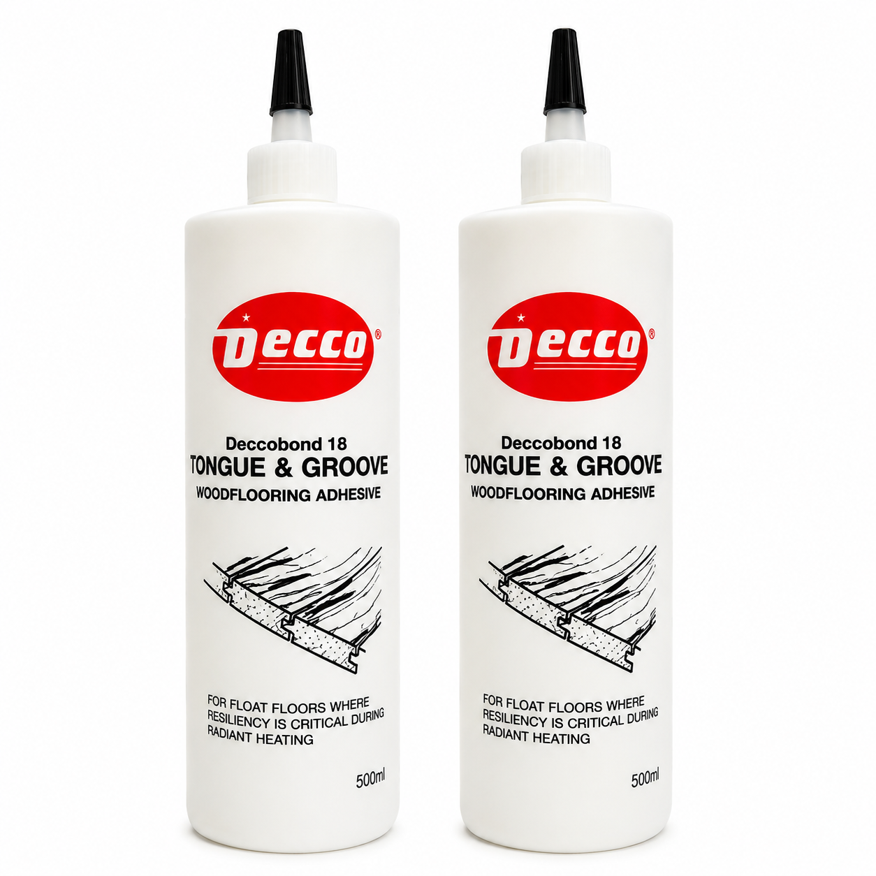 Deccobond 18 wood flooring adhesive 500ml 2-pack